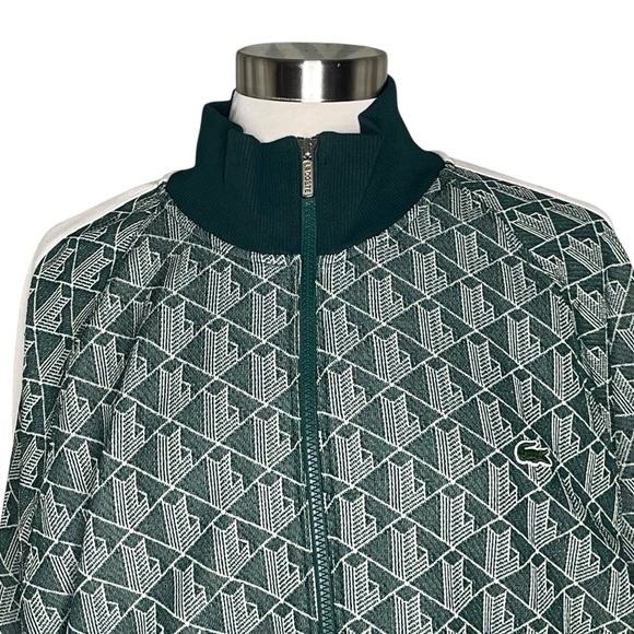 Lacoste XL Men’s two way zip track jacket green - Picture 5 of 14